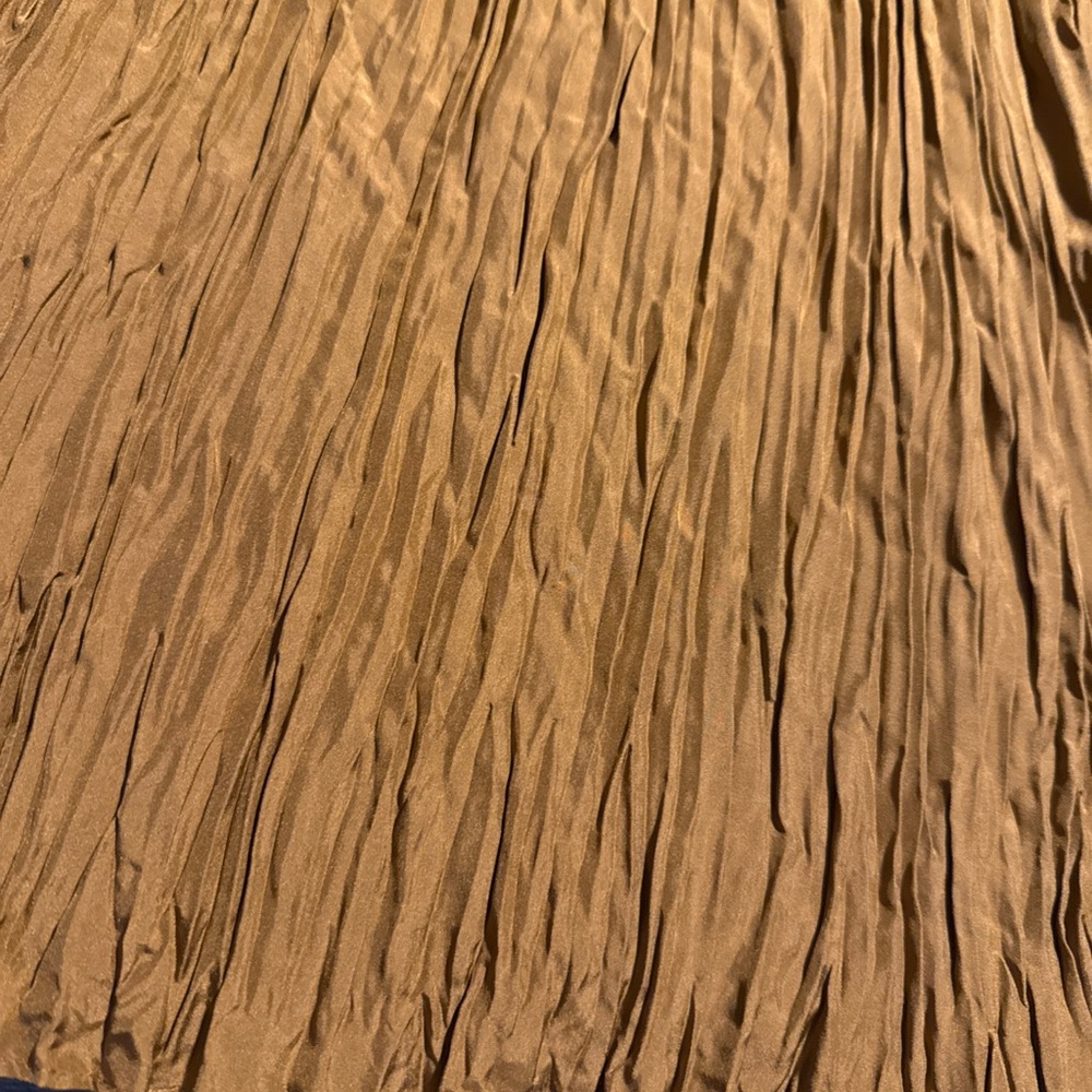 Elegant Brown Pleated Skirt - Picture 12 of 12
